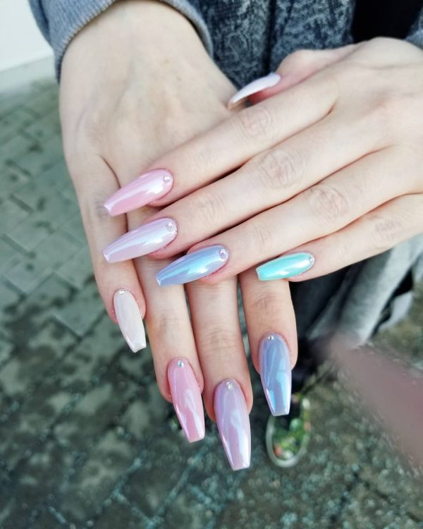 Awesome Unicorn Long Nails