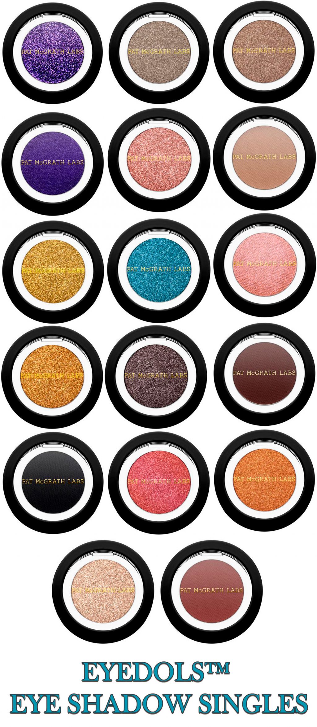 EYEDOLS™ EYE SHADOW SINGLES SHADES EYEDOLS™ EYE SHADOW SINGLES SHADES
