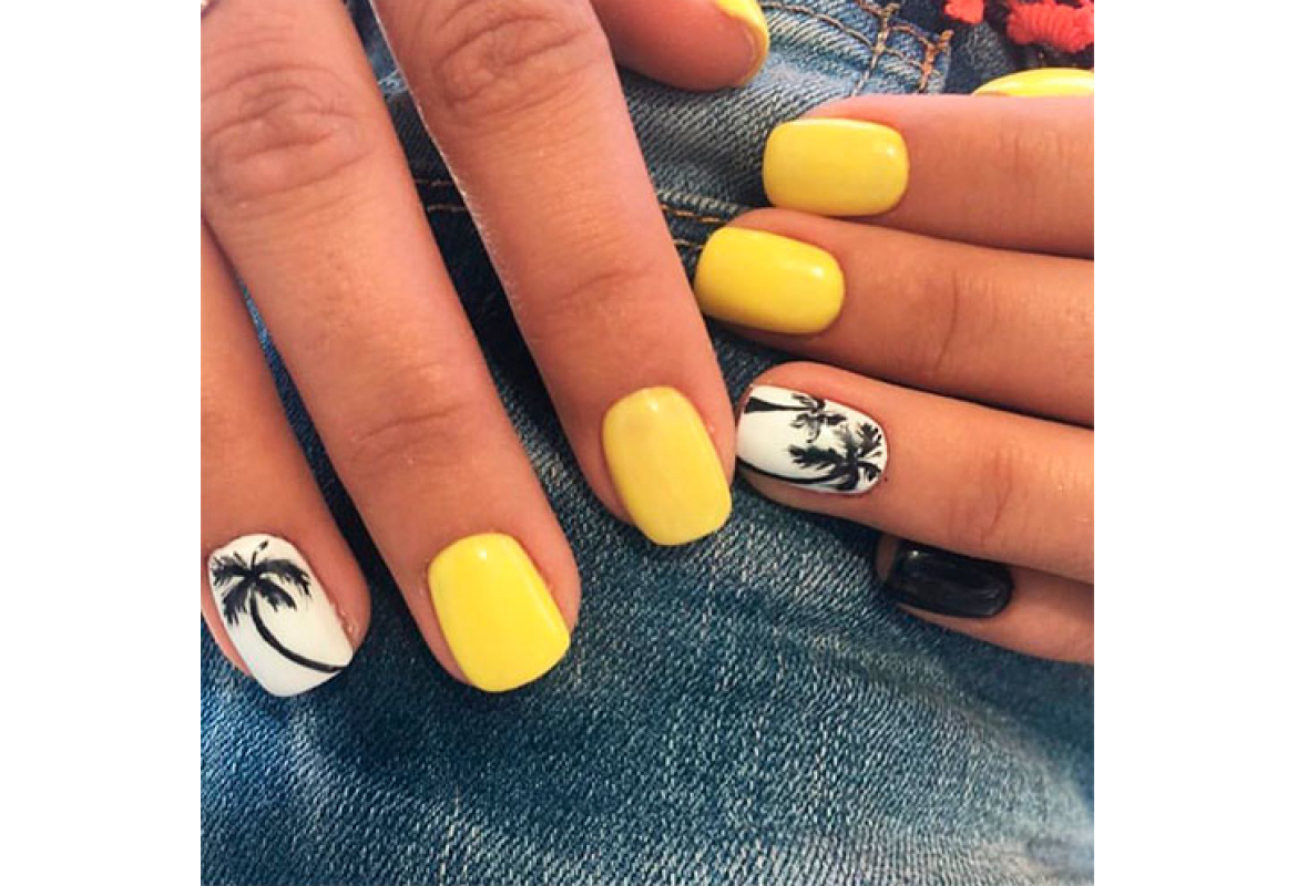 9. Long Yellow and Blue Nail Designs - wide 3