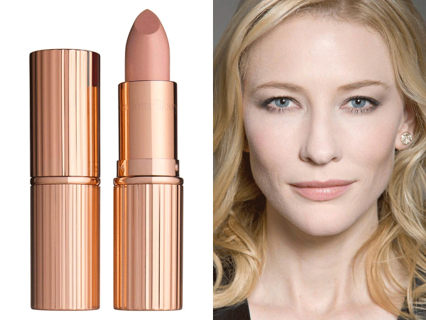 Cate Blanchett lipstick - Charlotte Tilbury "Hepburn Honey Lipstick: K.I.S.S.I.N.G"