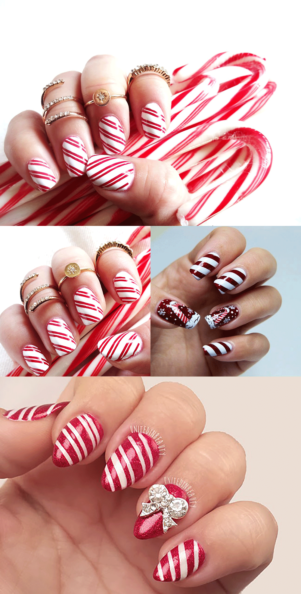 Candy Cane Nail Art Designs are always awesome