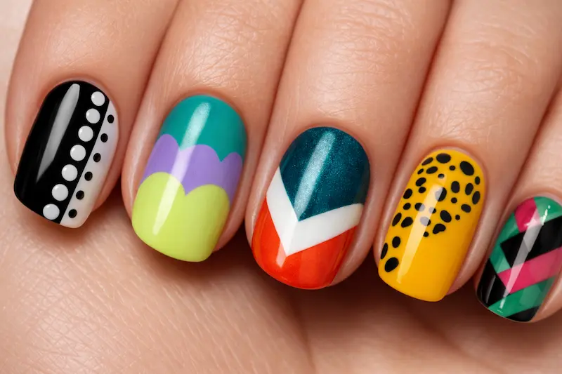5 Easy Nail Art Designs and tutorials for Beginners at Home