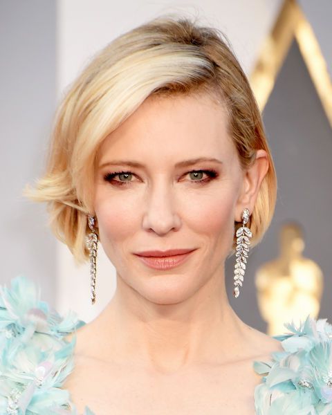 Bob hairstyle idea 7 - Cate Blanchett with a short, sleek and curled bob haircut