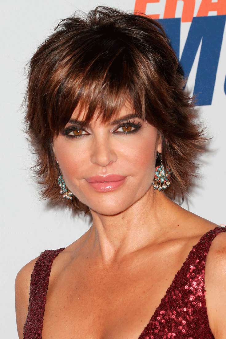 Lisa Rinna - Short Shaggy Haircut.