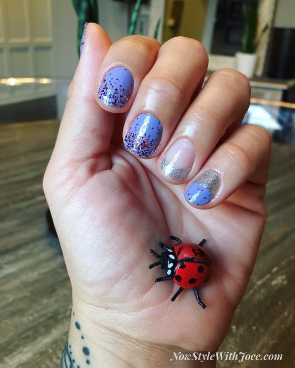 Purple color street nail polish strips Purple color street nail polish strips