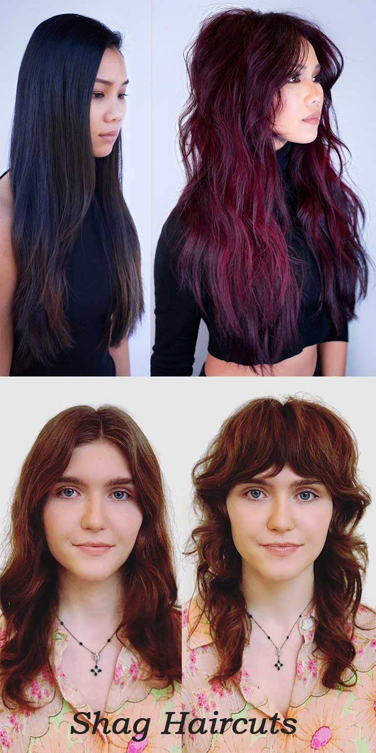 Stunning long shags haircut looks for inspiration! Stunning long shags haircut looks for inspiration!