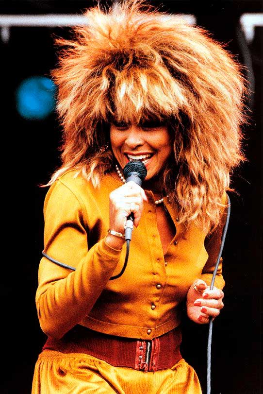 Tina Turner - Amazing Famous Spiky Shaggy Haircut.