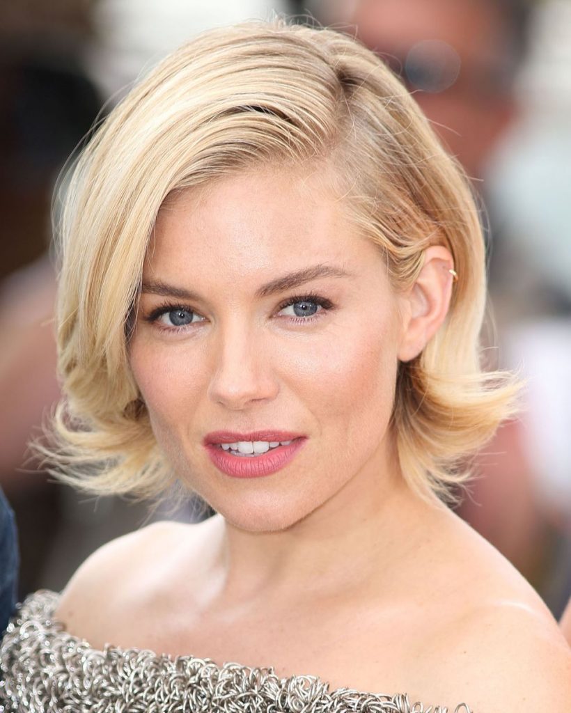 Bob hairstyle idea 16 – Sienna Miller with a bob haircut Bob hairstyle idea 16 – Sienna Miller with a bob haircut