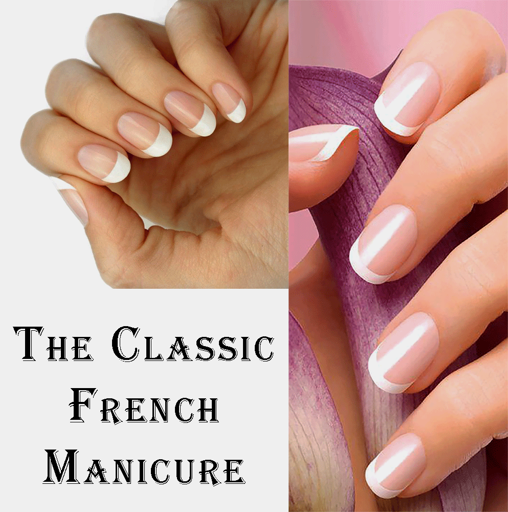 The Traditional Fancy French manicure is the simple way to wear French tip nails