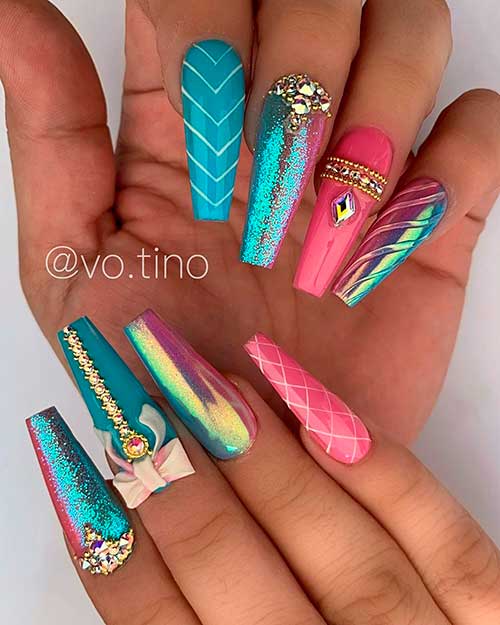 Fabulous unicorn nails design for inspiration!