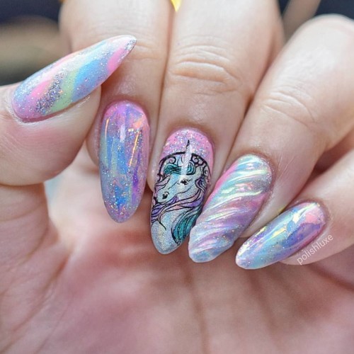 The Best 47 Unicorn Nails Designs And Tutorials To Try Magical Unicorn Nails 500x500 1527725537