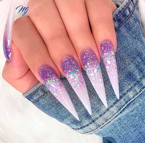 Stunning long stiletto nails set for inspiration!