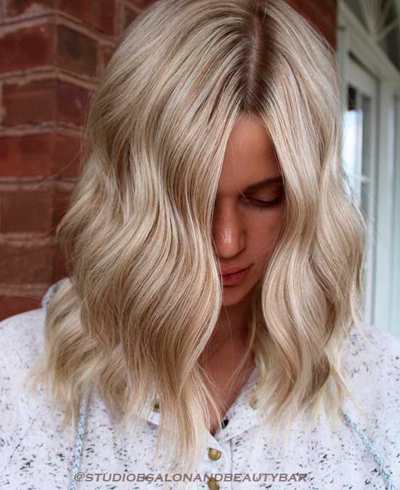 Wavy Medium Length Hairstyles for Thin Hair