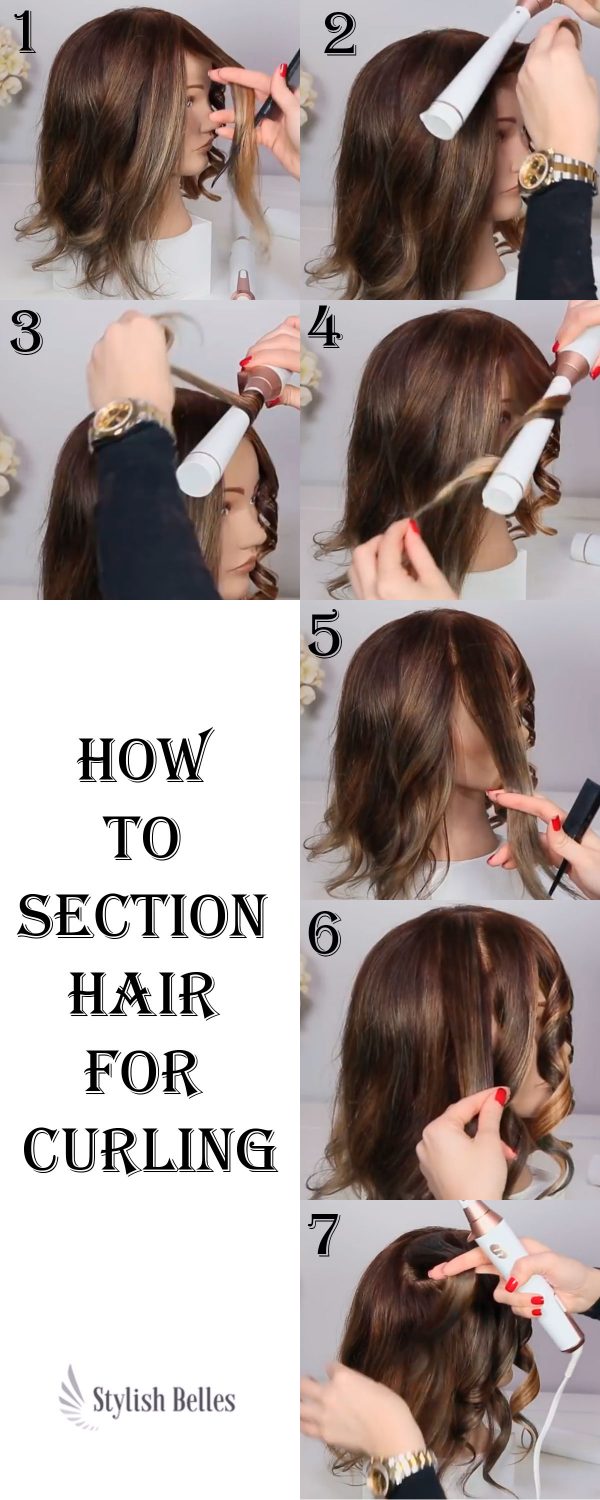 How to Section Hair for Curling How to Section Hair for Curling