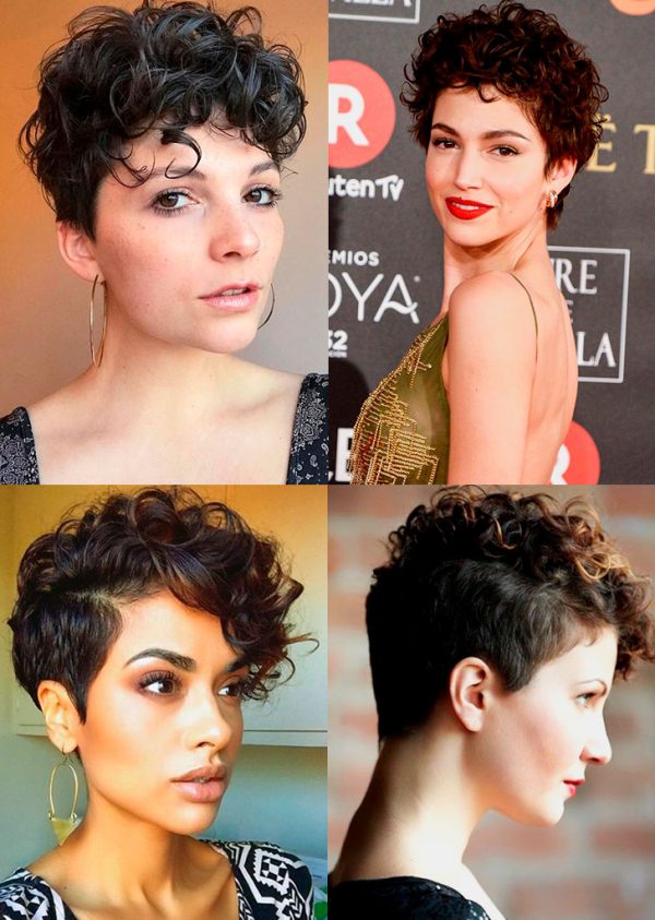 Pixie Cut Curly Hair Looks - One of the best short curly hairstyles!