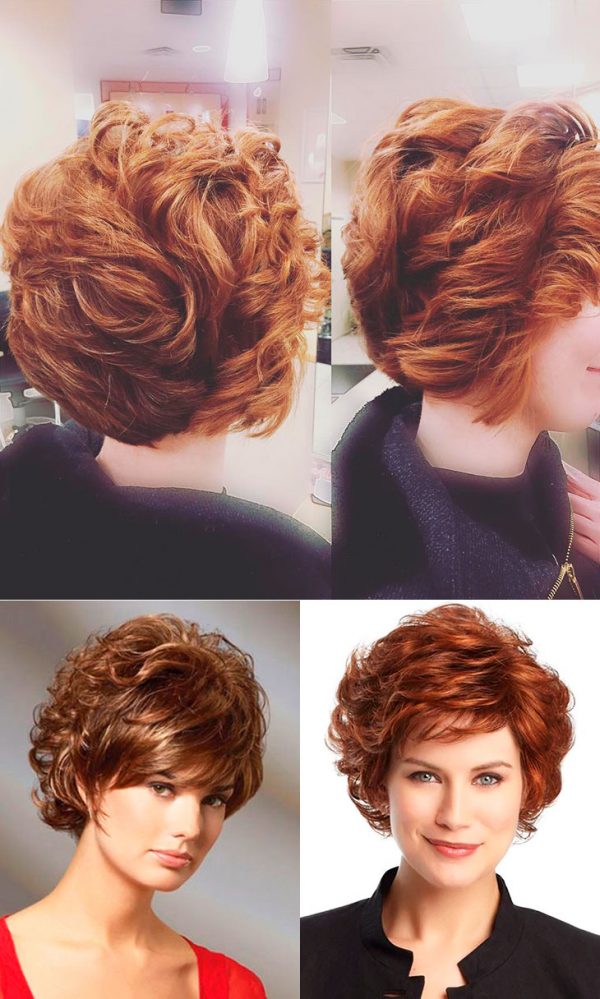 Short Soft Curled Layers looks Short Soft Curled Layers looks