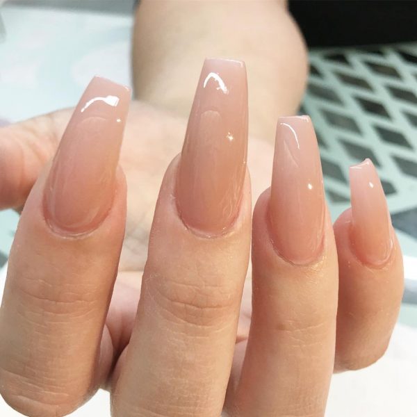 cute coffin nails consists of elegant nude ballerina coffin nails. cute coffin shaped nails, nude coffin nails
