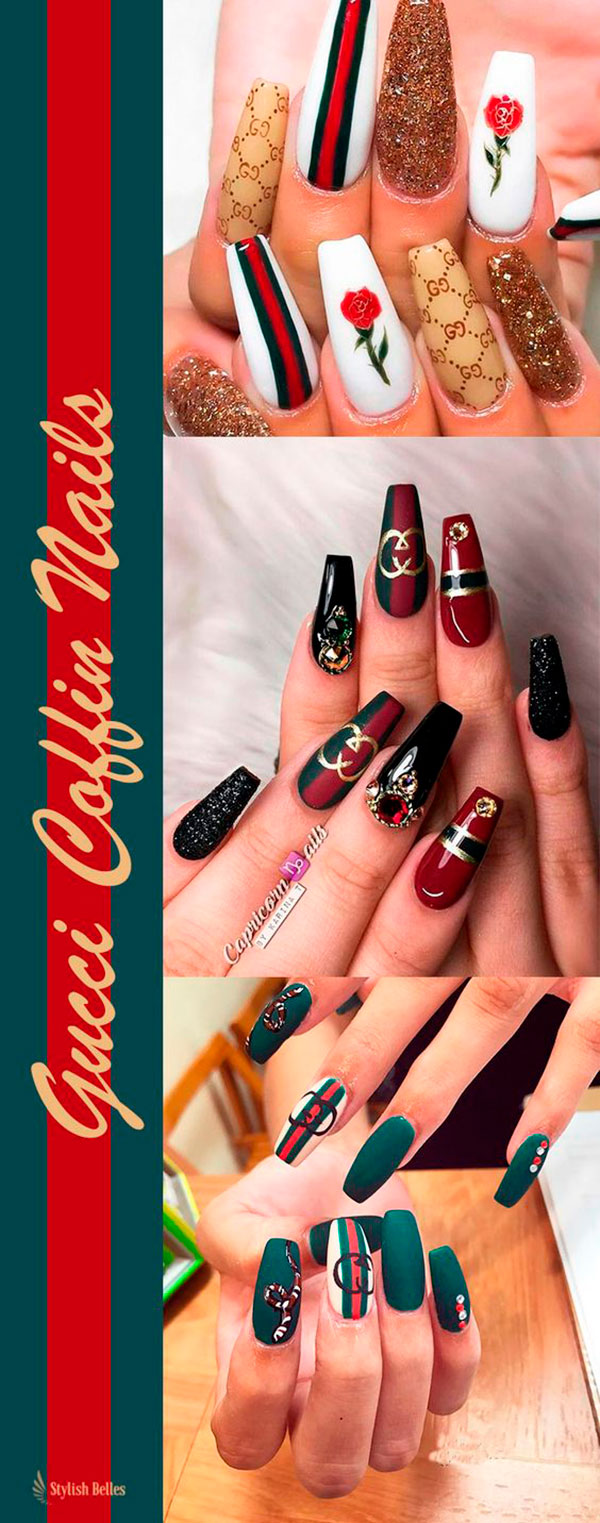 40+ Stunning Coffin Nail Designs You Should Do - The Glossychic