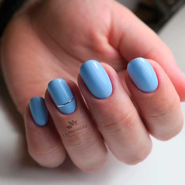 Those are really pretty summer nails short round shaped, I love to wear cute summer nails set like this!