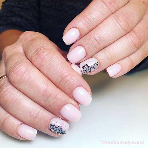 Beautiful pale pink acrylic nails short! Beautiful pale pink acrylic nails short!