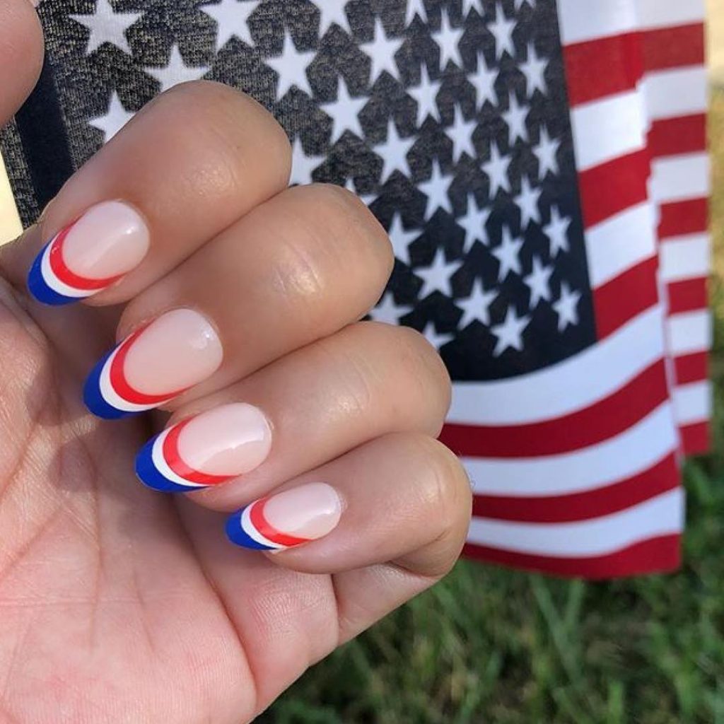 Amazing White, Blue and Red Patriotic Nails