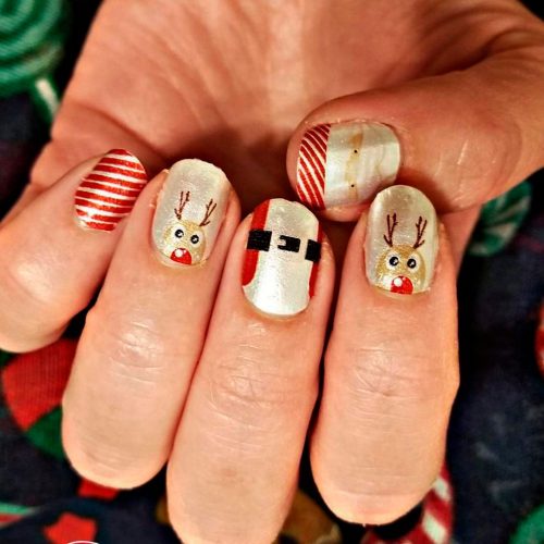 Amazing Christmas Nail Design - "Bring Your Sleigh Game" By Color Street Nails