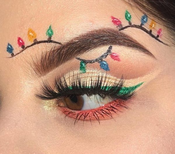 Cute Christmas Eye Makeup!