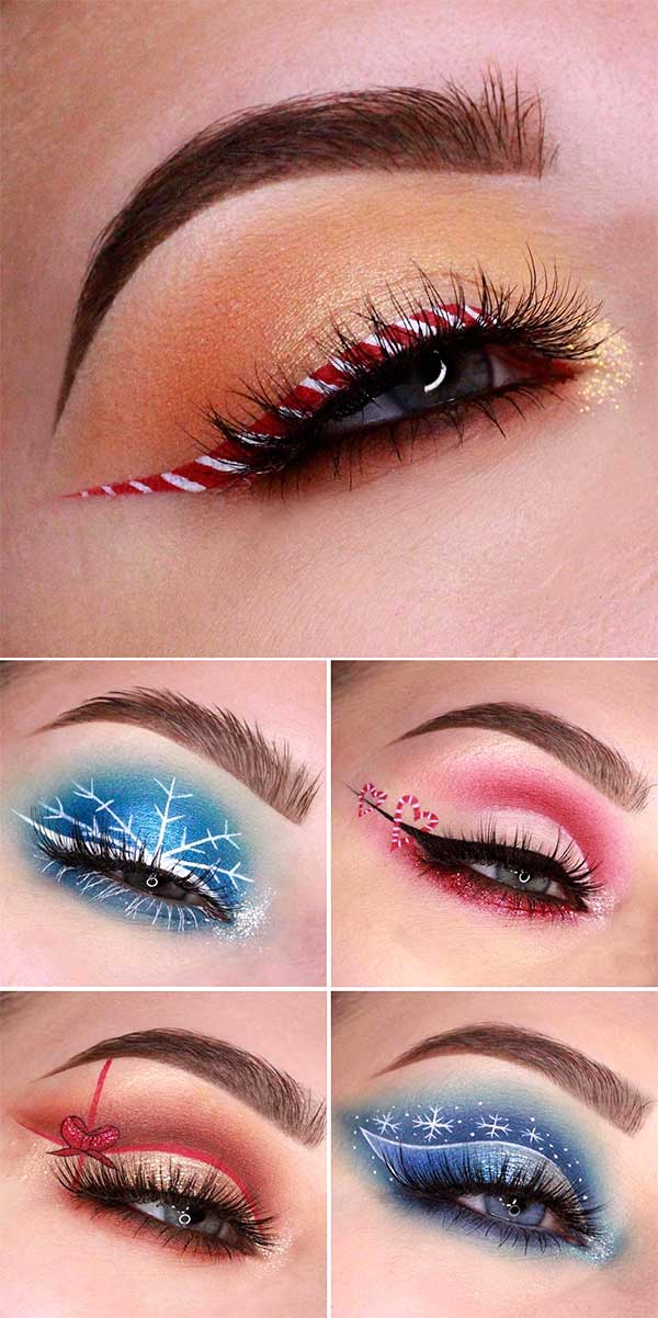 Outstanding Christmas makeup looks for inspiration! Outstanding Christmas makeup looks for inspiration!