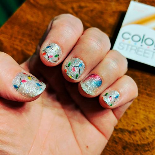 She’s Lit - Christmas Nail Design By Color Street Nails