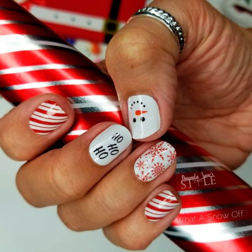 What a Snow Off - Christmas Nail Design By Color Street Nails