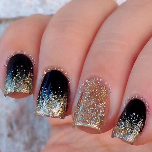 50+ Most Beautiful Black Nails for Winter and All Year Round