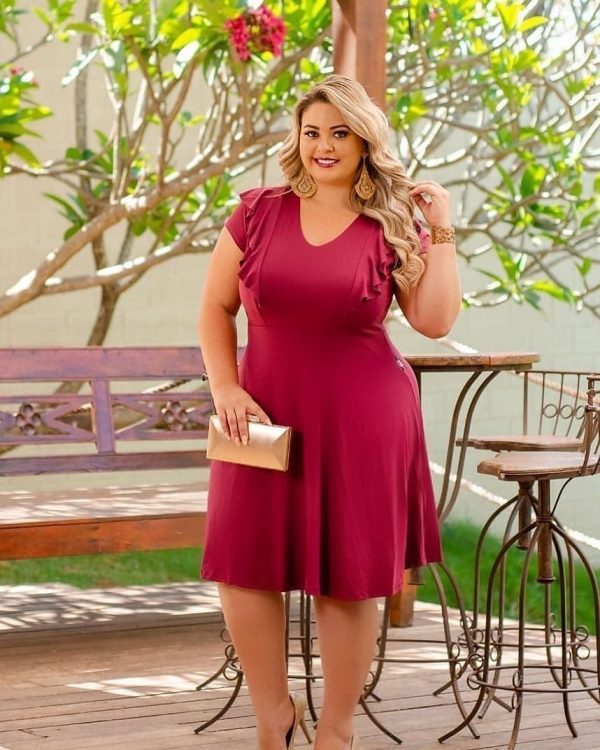 Amazing A-Line Dress for Plus Size Women