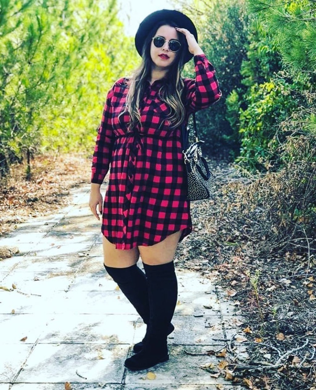 thigh high boots plus size outfit