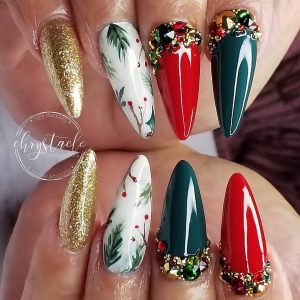 Cute Christmas Nails for Celebration!