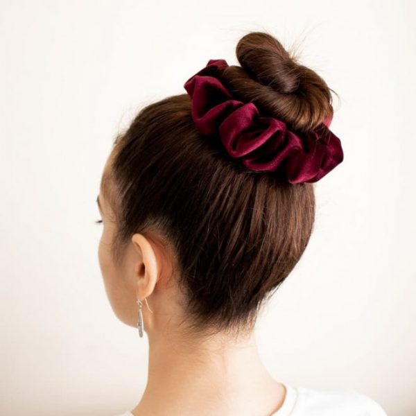 Make Simple Hair Bun By Coiling the Pigtail on Itself