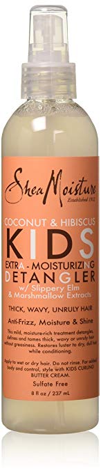 Shea Moisture Kids Extra-Moisturizer Detangler, Coconut & Hibiscus, multi, 8 Ounce Shea Moisture Kids Extra-Moisturizer Detangler, Coconut & Hibiscus, multi, 8 Ounce - Best Products for Curly Hair