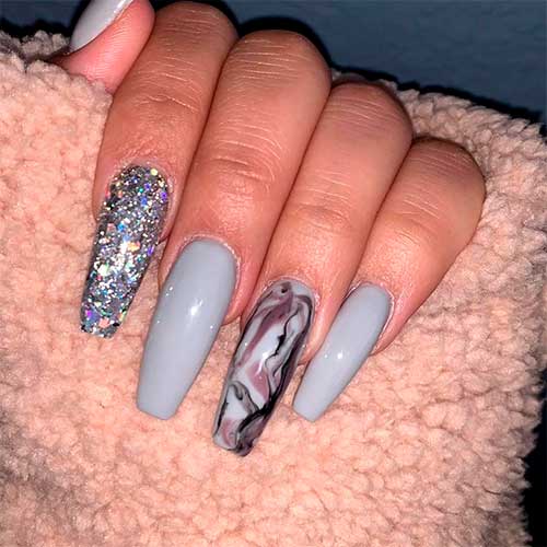 The Best Gray Nail Art Design Ideas Stylish Belles