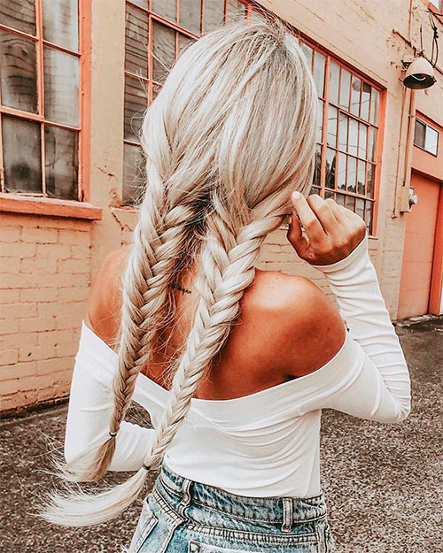 How to style fishtail pigtail braids