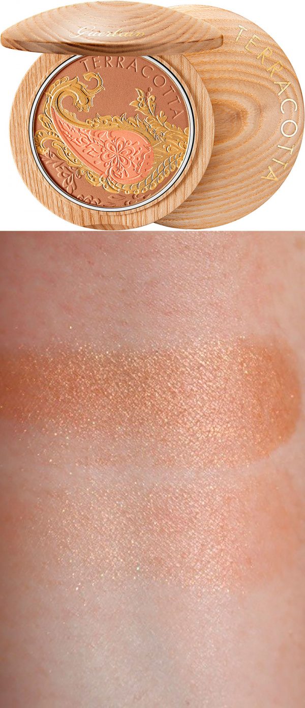 Guerlain Terracotta Route Des Indes Bronzer & Blush Powder Swatch