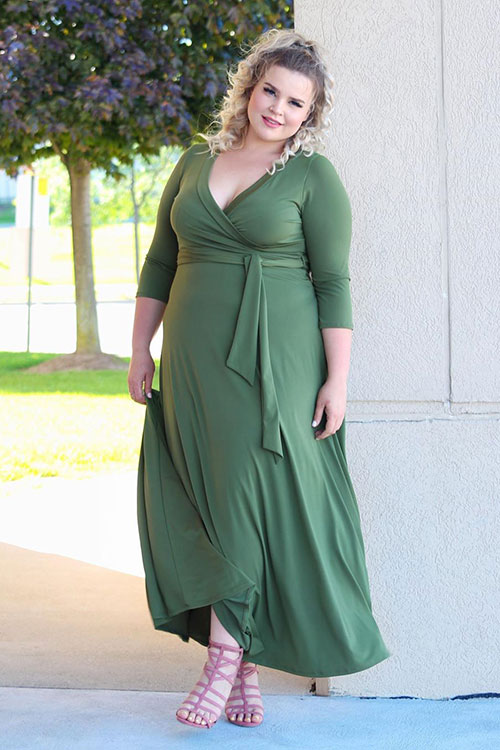 Chic green olive Plus size maxi dress in 2019 Chic green olive Plus size maxi dress in 2019, gorgeous plus size maxi dresses, and best of Plus Size Party Dresses