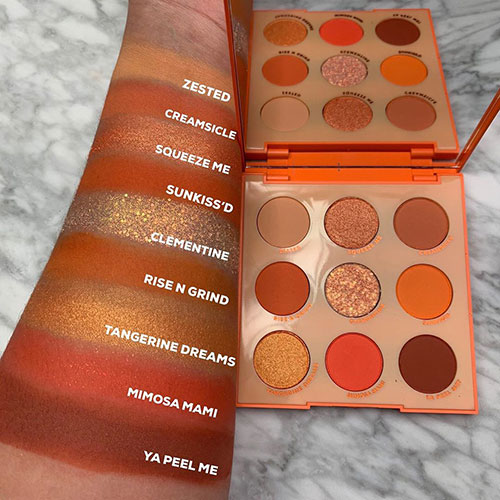 Orange You Glad colourpop swatches ColourPop Orange You Glad swatches