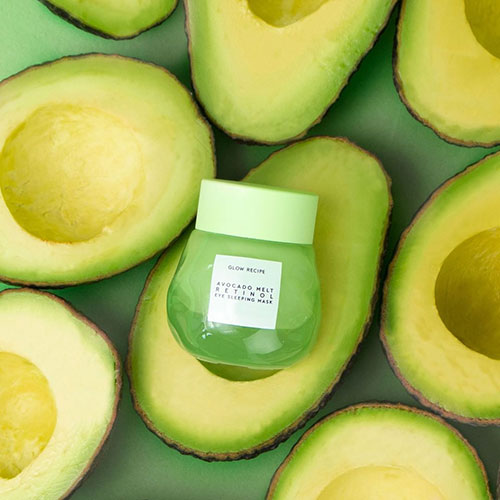 Glow Recipe Avocado Melt Retinol Eye Sleeping Mask 2019 - it leaves your eyes looking bright and well-rested!