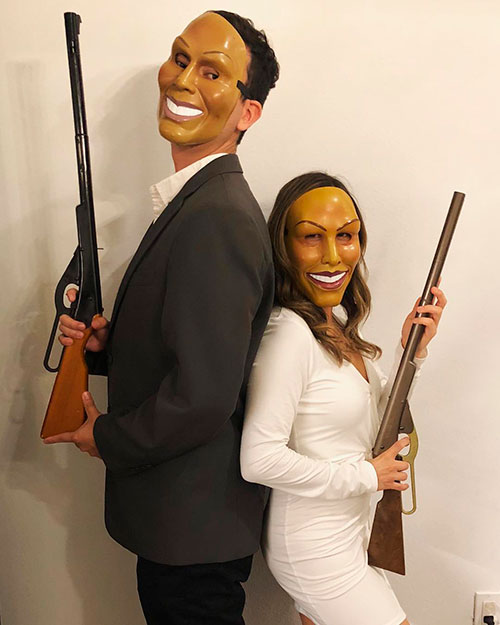 Let us Purge! Purge Couple Costume for Halloween 2019, purge Halloween costume couple, the purge couple costume