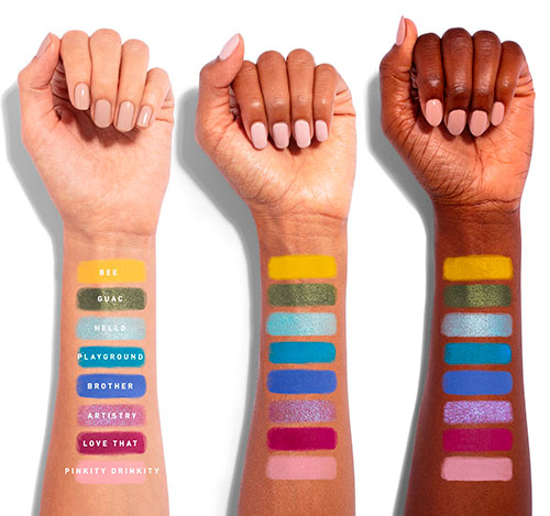 Morphe the james charles palette shade names row 4 Morphe the james charles palette shade names row 4