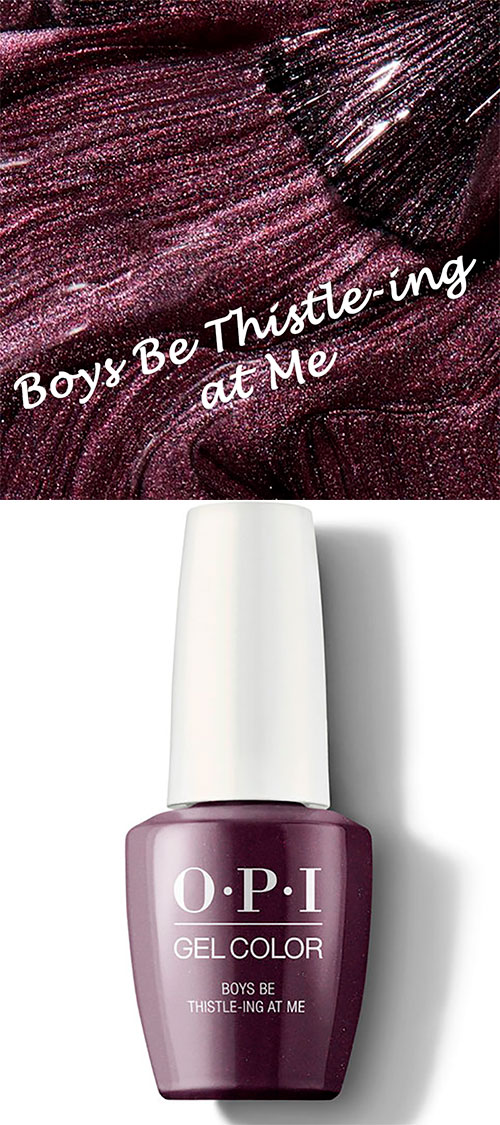 OPI Boys Be Thistle-ing at Me - Fall gel nail colors 2019