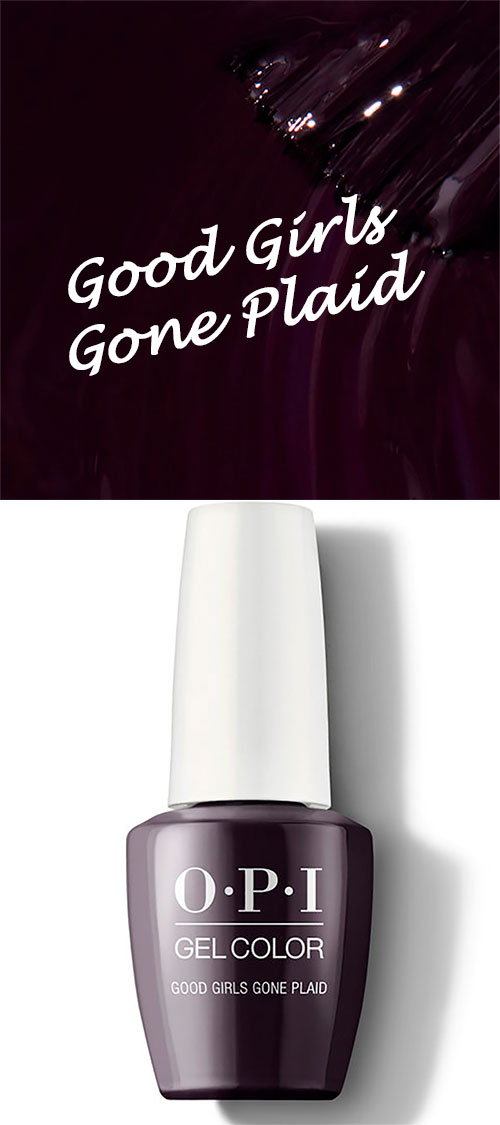 OPI Good Girls Gone Plaid OPI Good Girls Gone Plaid one of the best dark gel fall nail colors - SCOTLAND COLLECTION Fall 2019