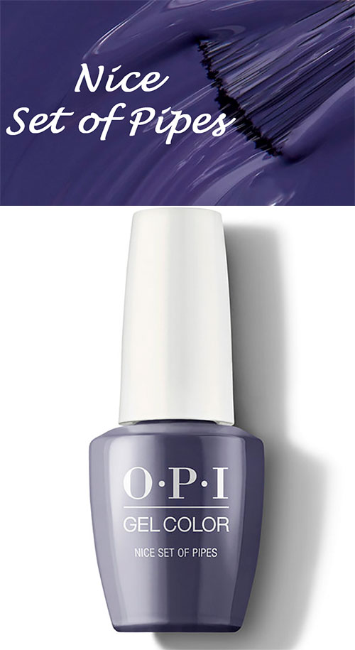 OPI Nice Set of Pipes SCOTLAND COLLECTION FALL 2019, best gel fall nail colors