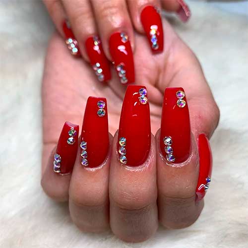 Most Beautiful And Attractive Red Christmas Nails 19