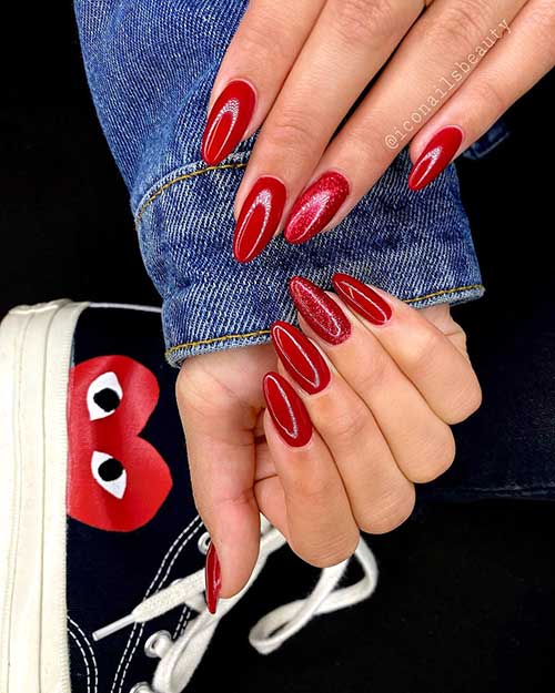Most Beautiful And Attractive Red Christmas Nails 19
