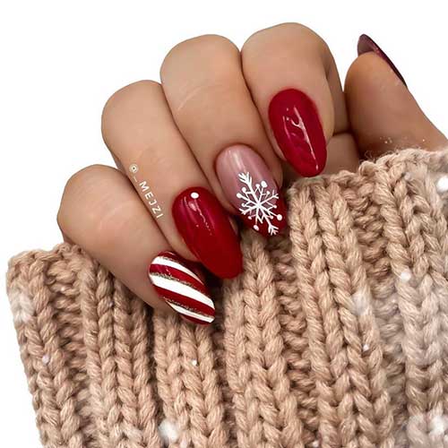 Most Beautiful and Attractive Red Christmas Nails 2019